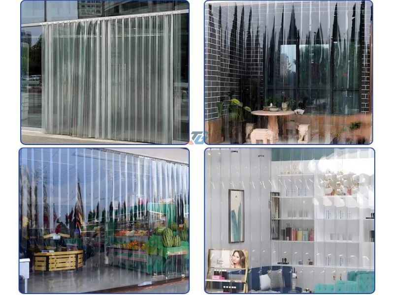 Thi công rèm nhựa PVC trong đời sống