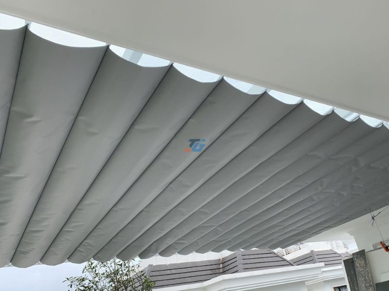 Địa chỉ lắp đặt hệ thống rèm trần xếp lớp tự động