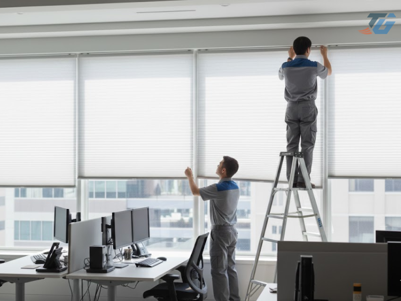 Hình ảnh thi công thực tế cho văn phòng