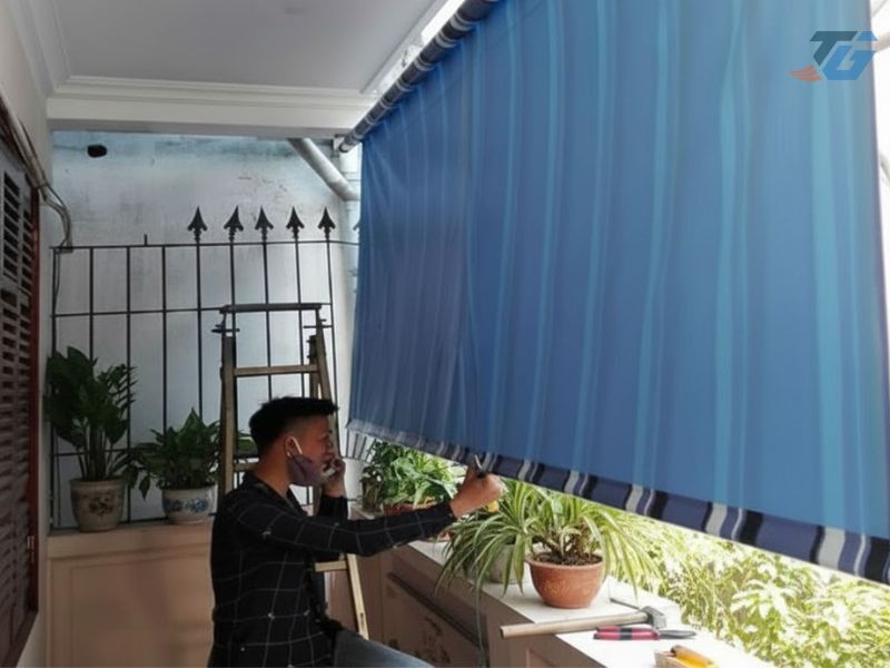 Hướng dẫn lắp đặt bạt che nắng ngoài trời đúng cách