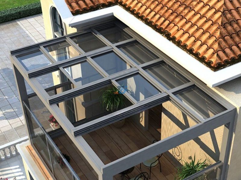 Mái kính xếp lớp tự động là gì Mái kính xếp lớp tự động là gì