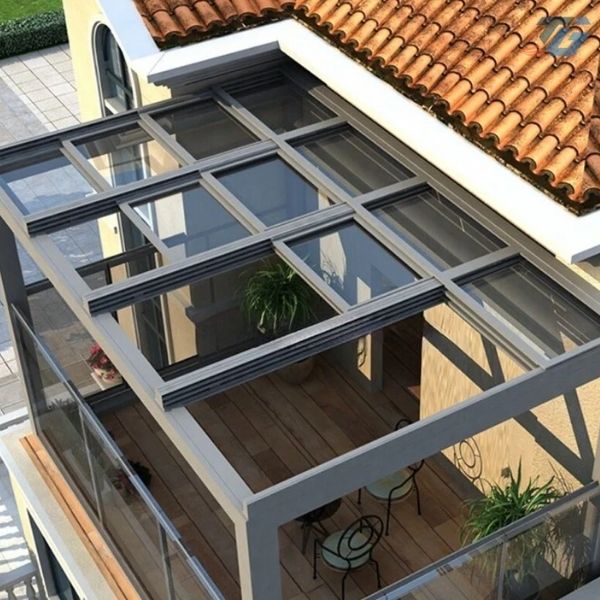 Mái Kính Xếp Lớp Tự Động - Ảnh 6