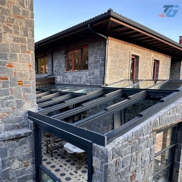 Mái Kính Xếp Lớp Tự Động - Ảnh 7