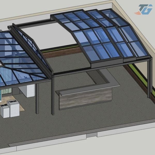 Mái Kính Xếp Lớp Tự Động - Ảnh 10