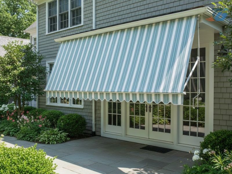 Mẫu vải bạt che nắng mưa Đài Loan