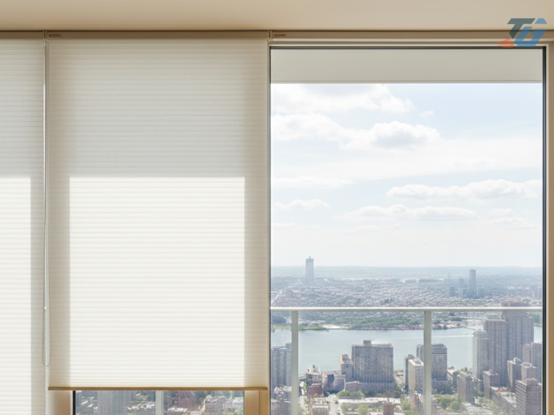 Rèm tổ ong kéo tay