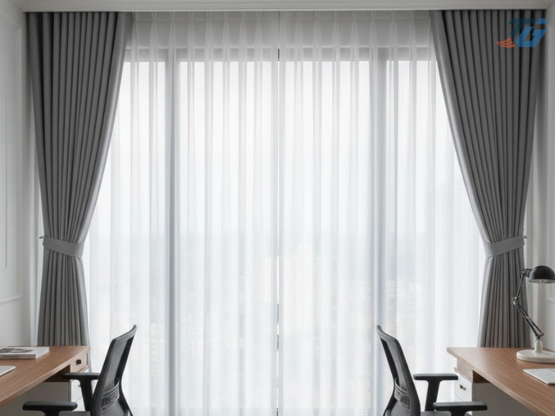 Rèm vải kéo ngang