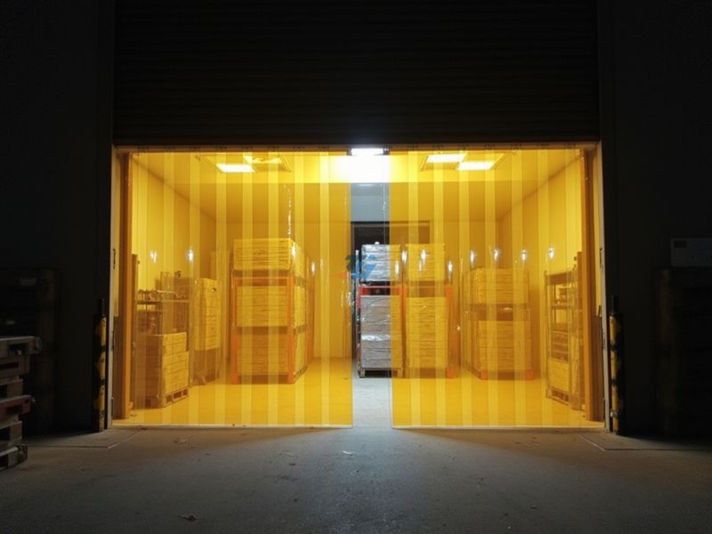 Thi công rèm nhựa PVC chống côn trùng khu vực kho bãi