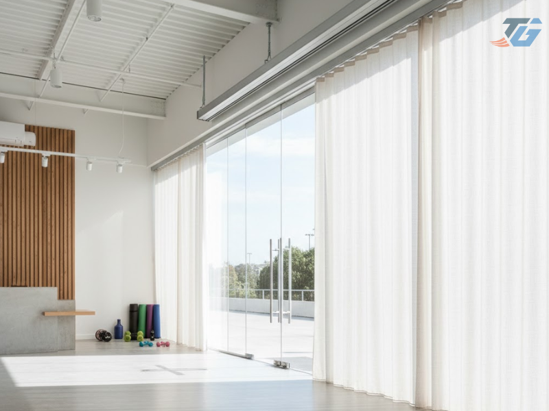 Rèm cuốn kéo ngang