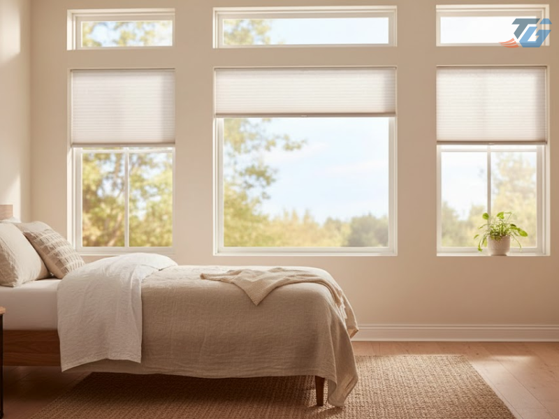 Ứng dụng mẫu rèm cửa tổ ong trong đời sống