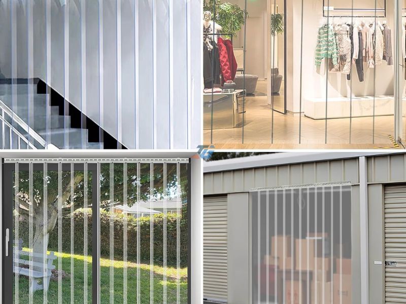 Ứng dụng thực tế của rèm PVC ngăn lạnh
