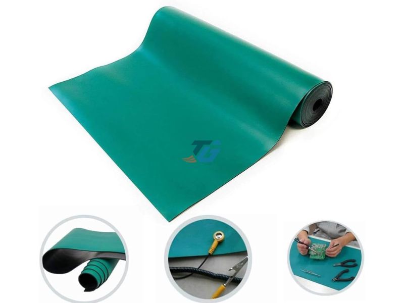 Ưu điểm kỹ thuật của thảm cao su chống tĩnh điện