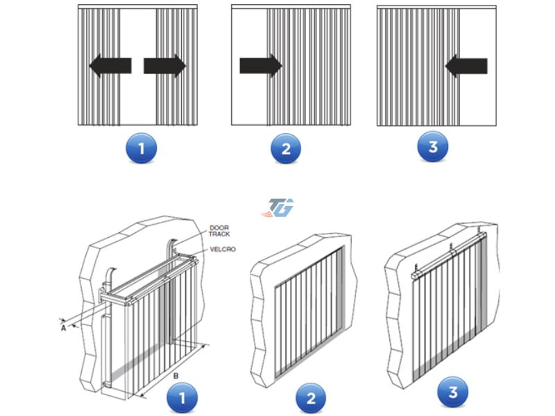 Các loại rèm nhựa hệ cửa lùa phổ biến Các loại rèm nhựa hệ cửa lùa phổ biến