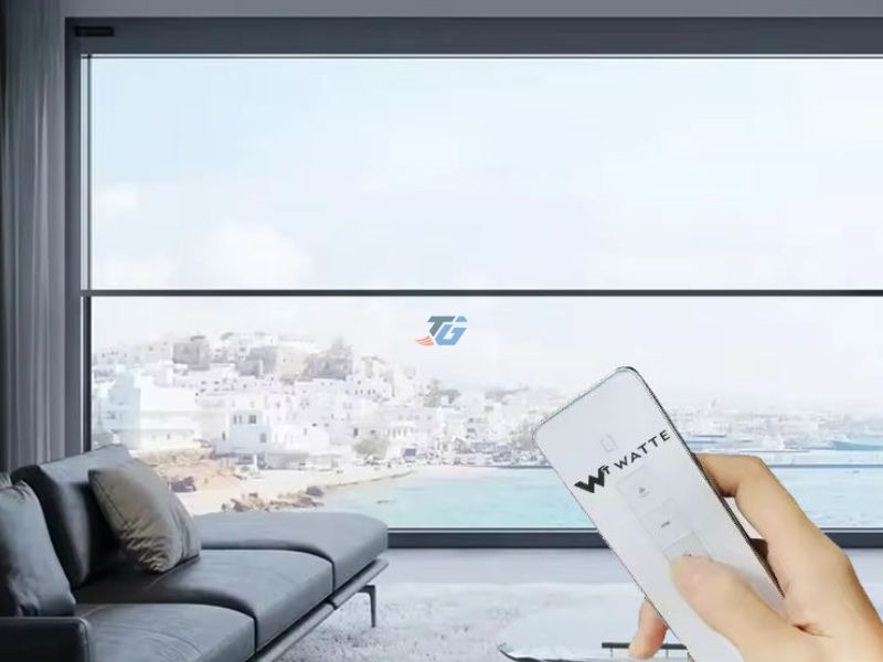 Cấu tạo vách kính mở trượt tự động