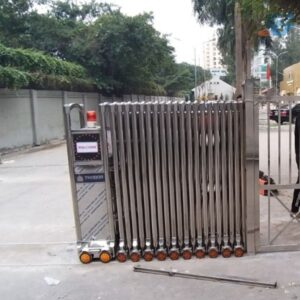 Cổng Xếp Trượt Điều Khiển Từ Xa