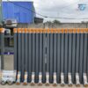 Cửa cổng xếp hộp kim nhôm trượt tự động