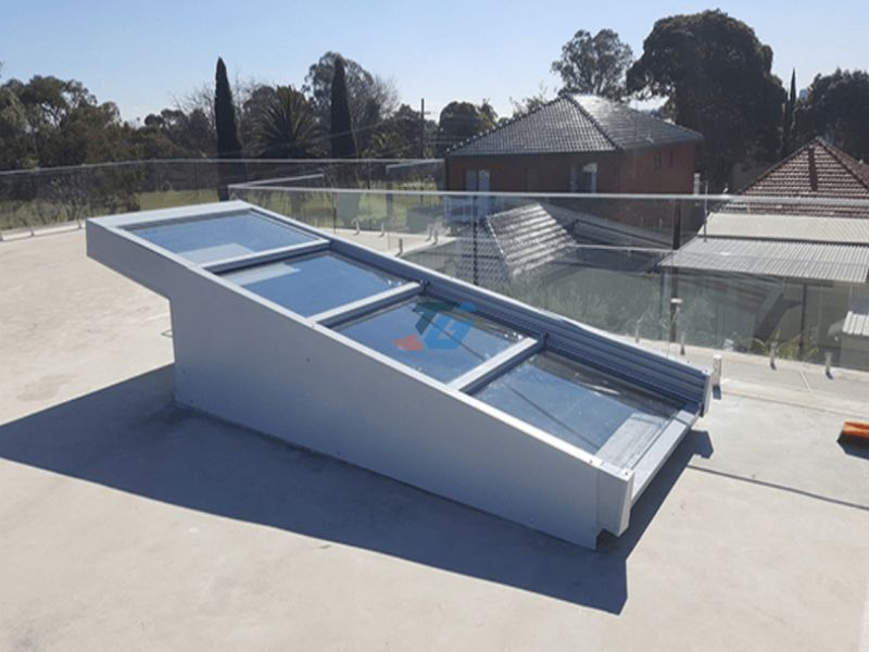 Mái kính xếp lớp Mái kính xếp lớp