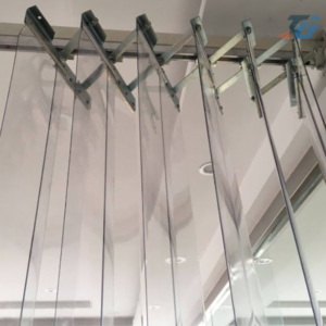 Rèm nhựa PVC xếp xoay