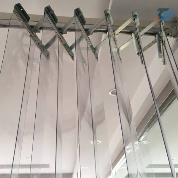Rèm nhựa PVC xếp xoay
