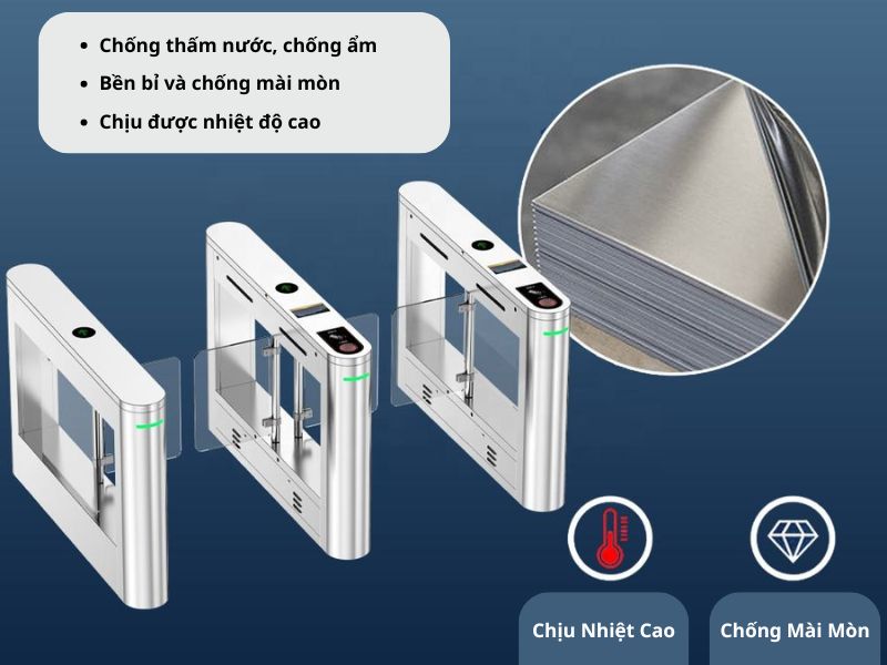 Cấu tạo cổng Optical Turnstile tự động