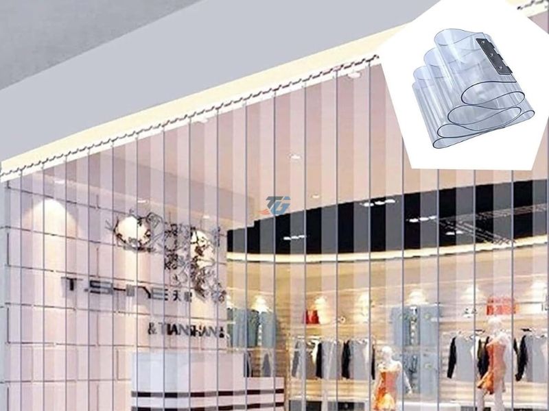 Rèm nhựa PVC trong suốt