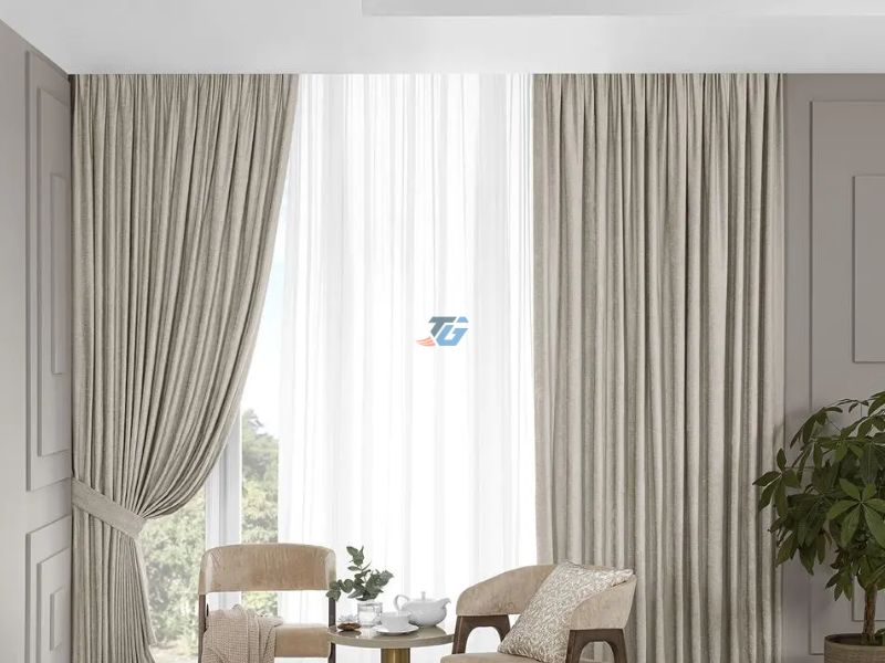 Rèm vải 2 lớp tự động