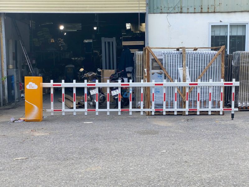 Thi công lấp đặt Barrier cần rào tự động