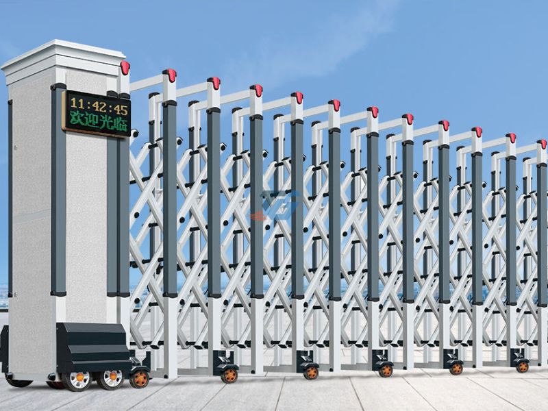 Cấu tạo cửa cổng xếp hộp kim nhôm trượt tự động Cấu tạo cửa cổng xếp hộp kim nhôm trượt tự động