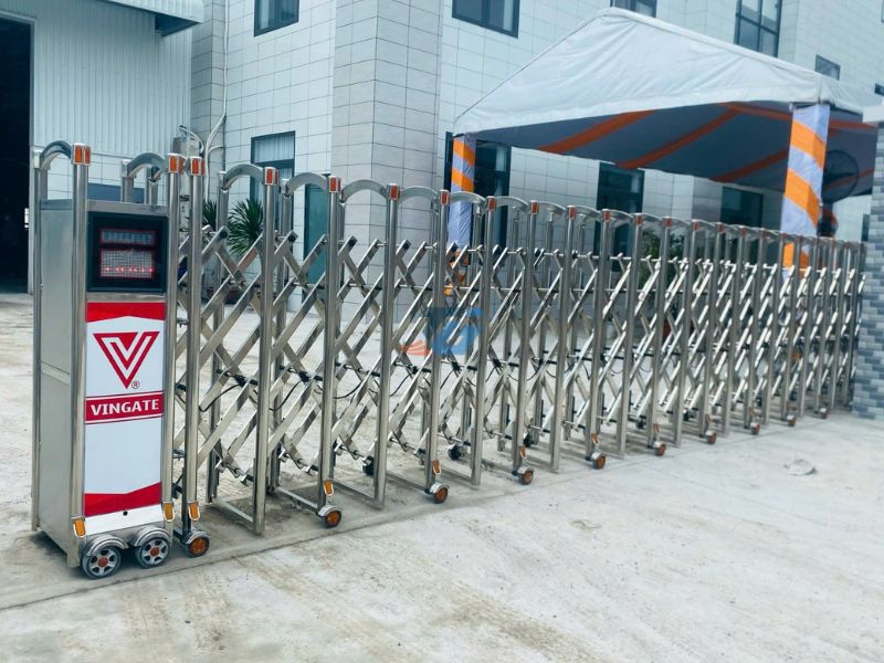 Giá mua cổng xếp trượt tự động là bao nhiêu