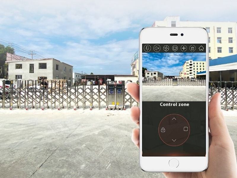 Nguyên lý hoạt động cửa cổng xếp inox trượt tự động Nguyên lý hoạt động cửa cổng xếp inox trượt tự động