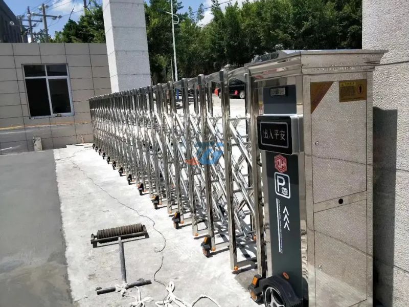 Thi công cổng xếp trượt nhập khẩu tự động cho cơ quan