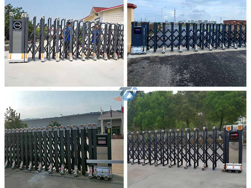 Ứng dụng thực tiễn cổng xếp hợp kim nhôm trượt tự động Ứng dụng thực tiễn cổng xếp hợp kim nhôm trượt tự động