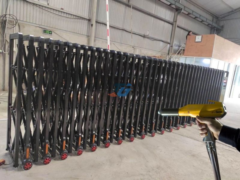 Ưu điểm nổi bật cửa cổng xếp sơn tĩnh điện tự động